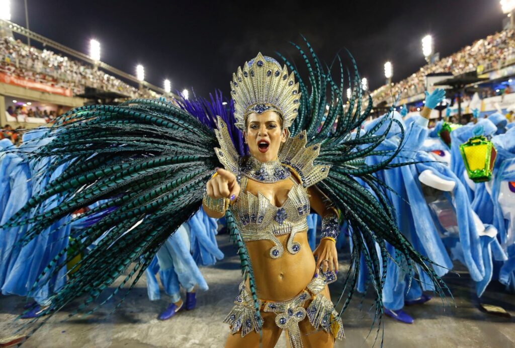 woman dancing in the Rio Carnival, brazil