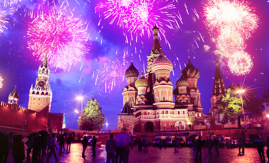 Colourful fireworks light up the sky in St Petersburg during the White Nights festival.