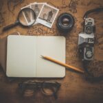 picture of a desk with equipment for a solo traveller